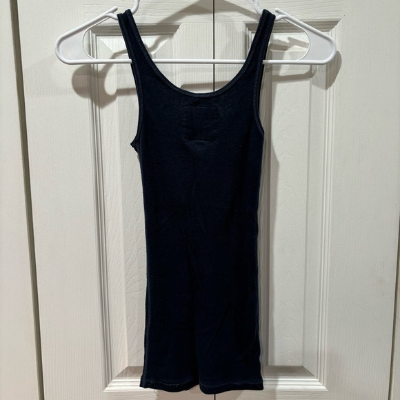 ABERCROMBIE KID’S Sequin Ribbed Stretchy Tank Top - navy, size S - Picture 4 of 4